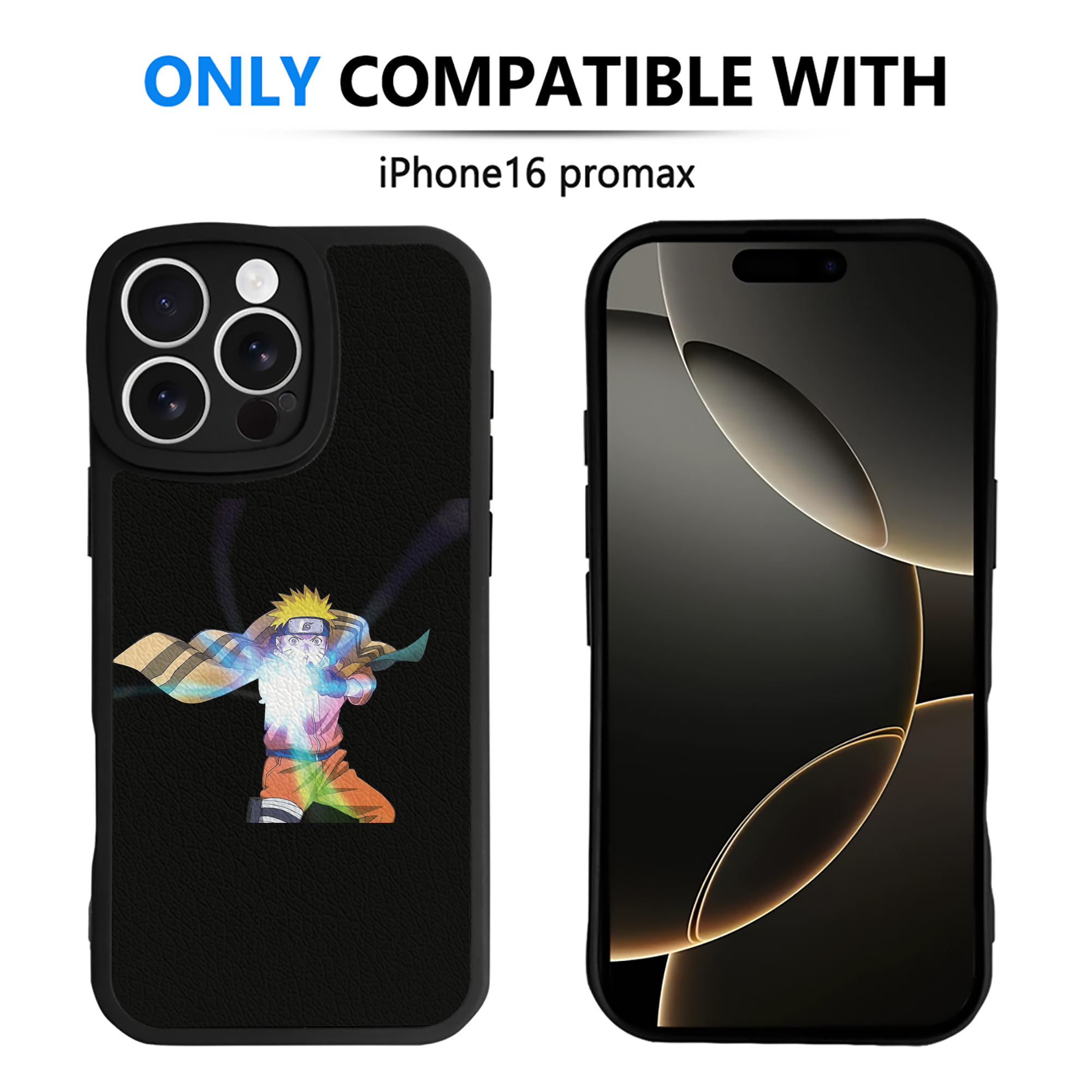 （画像用） NARUTO -ナルト- うずまき ナルト Uzumaki Naruto 【iPhone 16シリーズ対応】シリコンスマホケース（レザー調） 材質：シリコン